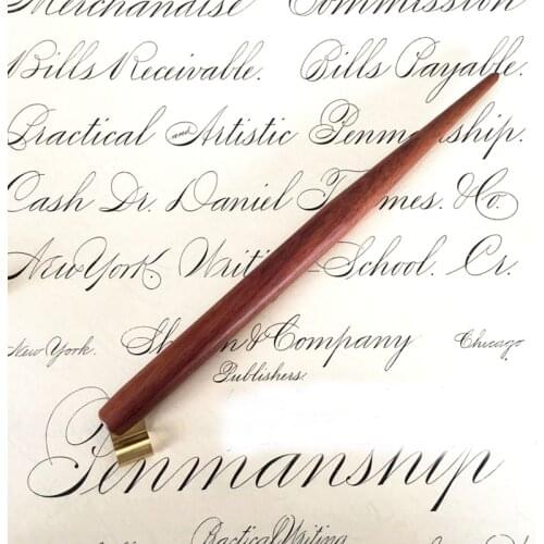 Handmade Solid Wood Copperplate Script Oblique Dip Pen Nib Holder Best Gift Englaish Calligraphy Dip Pen