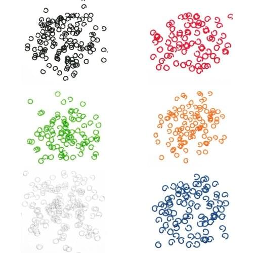 100Pcs 8mm Iron Soft Opening Jump Ring Split Rings Connectors For DIY Jewelry Making Findings Supplies Accessories