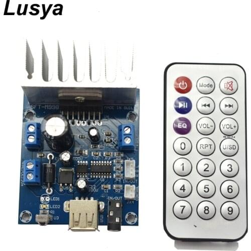 TDA7297 15W+15W Power Amplifiers Audio Board with MP3 WAV Lossless Decoder Board 12V Amp Board G6-011