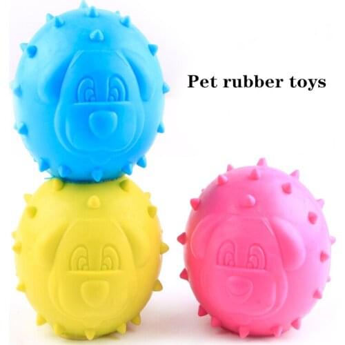 Pet supplies TPR molar rubber ball toy bite-resistant wear-resistant pet toy, Q170