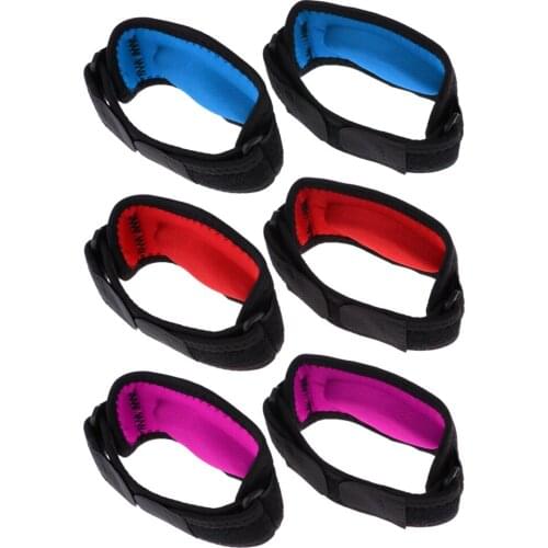 1 Pair Adjustable Elbow Brace Support Compression Sleeve Pads Protector Golfers Arm Wrap Strap Band for Men Women
