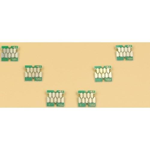 10 Sets/lot 60 pieces newest F2000 chips for Epson Surecolor F2000 chips T7251-T725A BK C M Y White, White F2000 chip