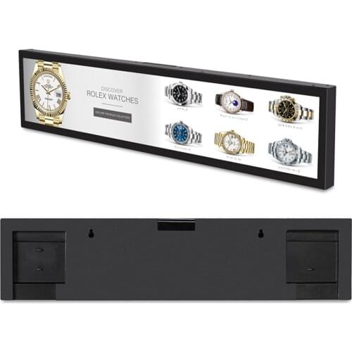 65.9 Inch ultra wide stretched bar lcd monitor digital signage advertising display lcd monitor display size 1650x295mm