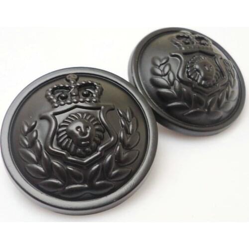 Clothing accessories vintage British style suit buttons metal buttons black sweater embossed buttons 15mm&20mm&25mm 100 pcs/lot