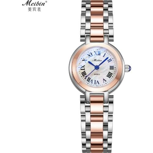 GUANQIN Women watch Elegant dress luxury Pearl dial waterproof watch Montre Femme ladies fashion quartz watch Relogio Feminino