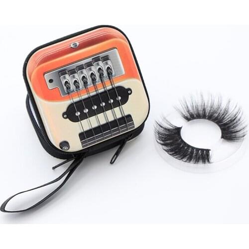Suitcase/ Radio lash Packaging Box empty empty eyelash case 3d Mink eyelashes Boxes Faux Cils lash stripe eyelash packaging case