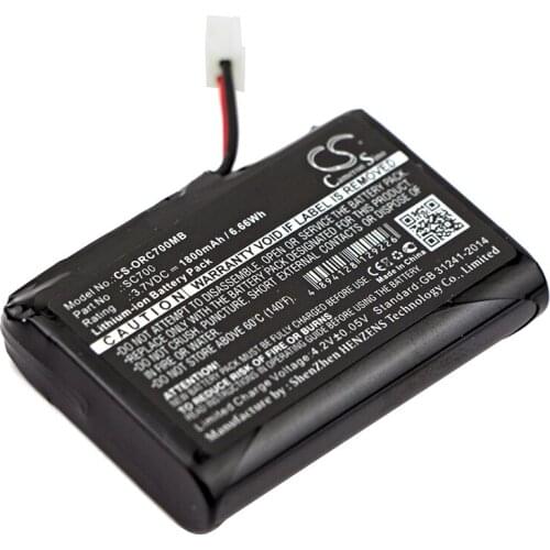 CS 1800mAh / 6.66Wh battery for Oricom SC700, Secure 700 SC700