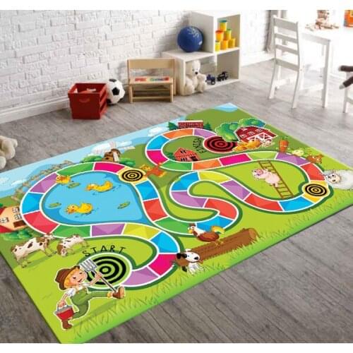 Color Games Patterned Carpet ,Non Slip Floor Carpet,Teens Carpet,Turkish Rug
