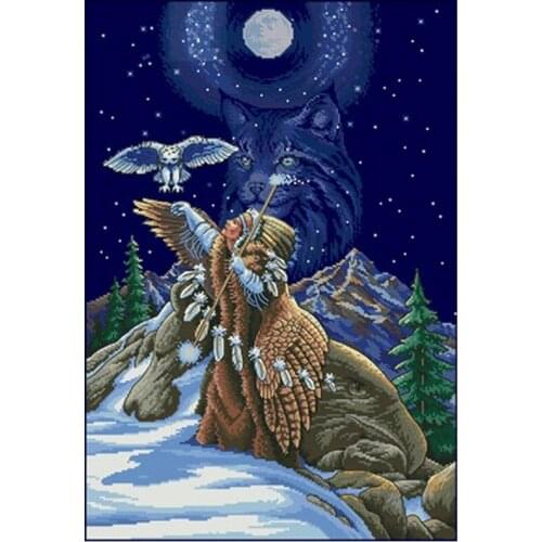 Divine connection patterns Counted Cross Stitch 11CT 14CT DIYChinese Cross Stitch Kits Embroidery Needlework Sets