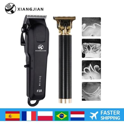 Electric Hair Clipper Set Man Adjustable Shaver Trimmer For Men Barber Professional Beard Rechargeable Hair Cutting Machine Kit