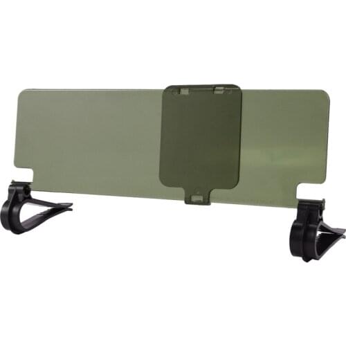 Clip on Car HD safer Vision Anti Dazzle Glare Blocker Shade Sun Visor Extension