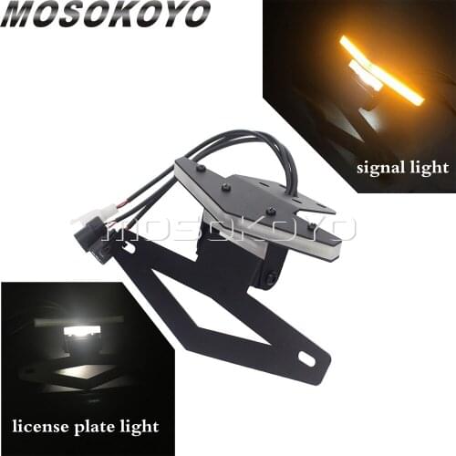 LED Fender Eliminator Integarted Kit For Kawasaki Ninja636 ZX6R ZX10R 08-18 Turn Signal Taillight w/ License Plate Bracket Light