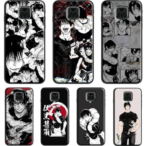 Toji Fushiguro Jujutsu Kaisen Anime For Xiaomi Redmi Note 10 7 8 9 Pro Note 8T 9S Soft Case For Redmi 9T 9A 9C K40 Pro Cover