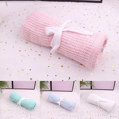 Solid Color Cotton Bath Towel Girl Boy Multi Purpose Soft for Newborn Kids Month Blankets Baby Blanket 1Pcs