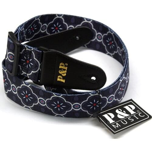 Kaleidoscope Grey Pattern Guitar Strap Electric Guitar Acoustic Guitar Folk Guitar Bass Strap