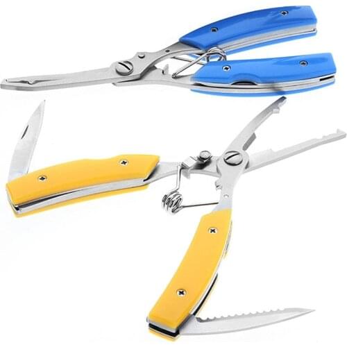 Stainless Steel Fishing Plier Fishing Tackle Lure Cutter Hook Tackle Tool Cutter Hook Remover Line Cutter Grip Split Ring Pliers