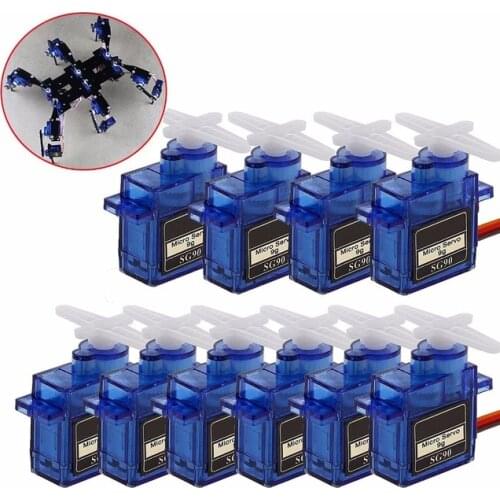 SG90 9G Micro Mini Servos Horns better than Servo SG90 for RC 250 450 Helicoper Airplane Car ship Boat Robot mg90s