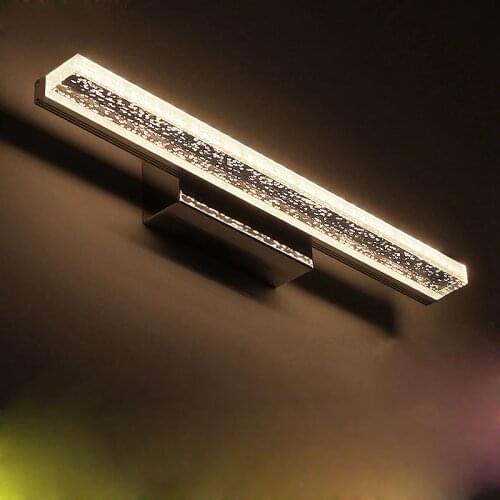 Led mirror headlights bathroom stainless steel dressing lights waterproof Anti-fog long toilet mirror lights led lamps lighting