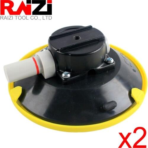 Raizi 2pcs 150mm Vacuum Hand Pump Suction Cup Car Camera Mount Base Heavy Duty Stone Seamer Granite M6 Glass Sucking Lifter