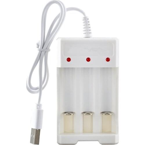 3 Slots USB Battery Charger Fast Charging Battery Charger For AA AAA Ni-mh Ni-cd Battery Rechargeable Battery Power Accessories