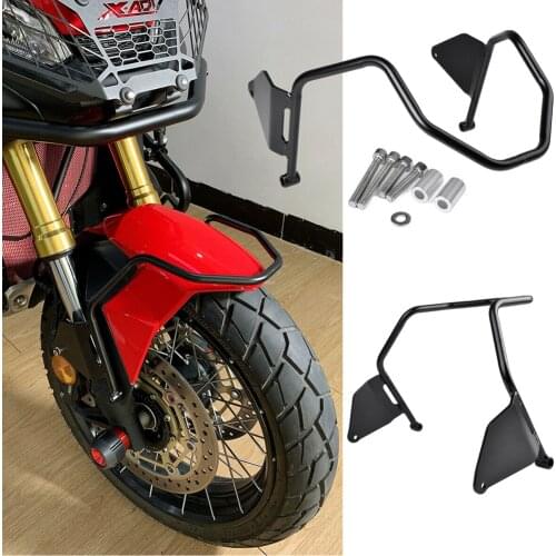For Honda X-ADV XADV750 X ADV 750 2017 2018 2019 Motorcycle Front wheel Cover Bumper Steel XADV 750 Wheel Guard Protector Black