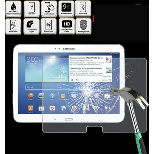 For Samsung Galaxy Tab 3 10.1 P5200 GT-P5210 Tablet Ultra Clear Tempered Glass Screen Protector Anti Fingerprint Proective Film