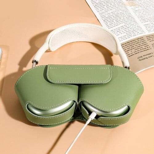 Protective Cover Multifunctional Full Protection Faux Leather Shockproof Bluetooth-compatible Headphones Case for Air-Pods Max