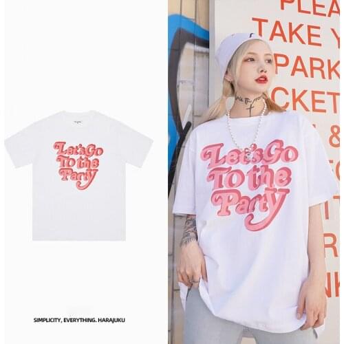 Women T-shirts Ulzzang Harajuku Letter Print T Shirt Summer Casual Short Sleeve Oversized T-Shirt Streetwear Tops Female Clothes