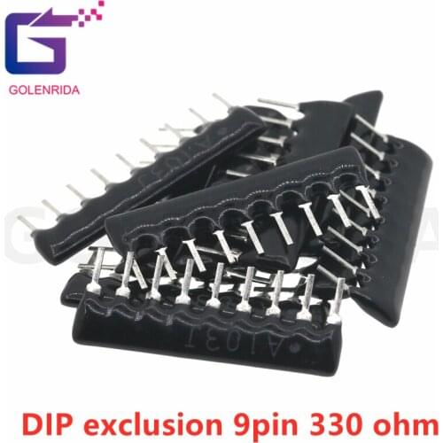 10pcs DIP exclusion 9pin 330 ohm A331J A331 330R 9A331 Network Resistor array