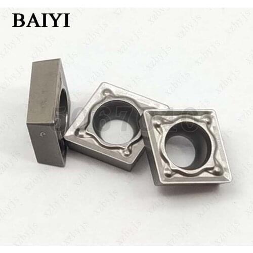 10pcs Carbide insert CCMT060204-52 DC610 inner round milling tool CNC lathe tools CCMT 060204 cutter tool CCMT Ceramic blade