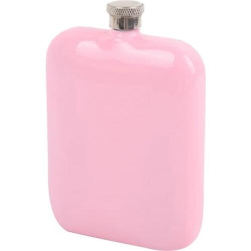 160ml Square Water Storage Bottle 304 Stainless Steel Good Workmanship Solid Color Rectangle Liquor Bottle for Traveling Green