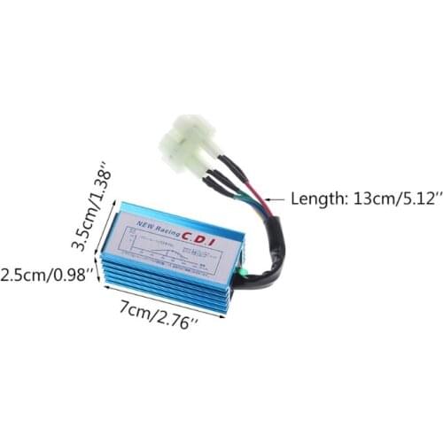6 Pin Racing CDI Ignition Box Motorcycle AC GY6 Round Pin For 50cc 90cc 110cc 125cc 150cc 2Stroke Engine Moped Scooter ATV Quad