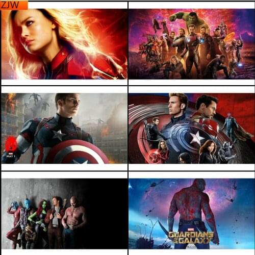 Diamond Painting 5D DIY Marvel Avengers Superhero Diamond Inlaid Full Diamond Embroidery Living Room Home Decoration