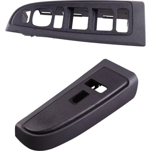 Car Front Dark Pewter Power Window Switch Bezel 89045128 89045120 LHD Fit For Cadillac Escalade Chevy Avalanche GMC Sierra