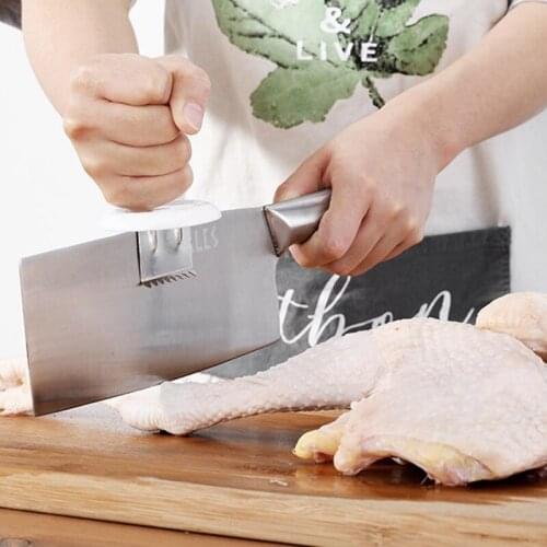 Stainless Steel Knife Cap Dual-purpose Kitchen Chopping Booster Knife Holder Blocks Kitchen Tools Practical Gadget