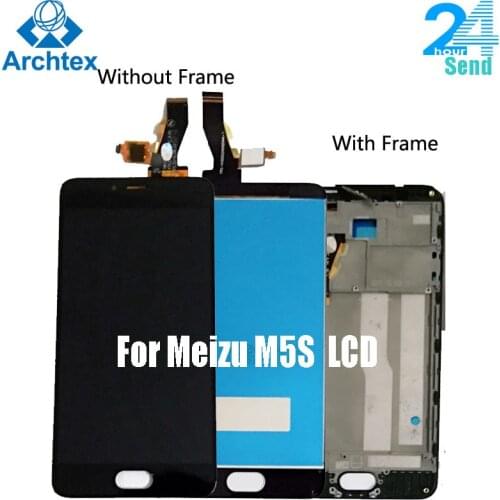 For Meizu M5S Meilan 5s LCD Display With Touch Screen Digitizer Assembly Replacement With Frame 5.2 inch 1280*720P