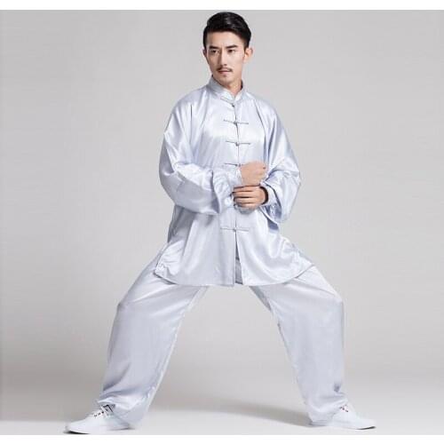 Martial Art Uniform Traditional Kung Fu Costumes Tang Suit Long Sleeve Wushu Wear Sets Chinese Nation Taekwondo Performance