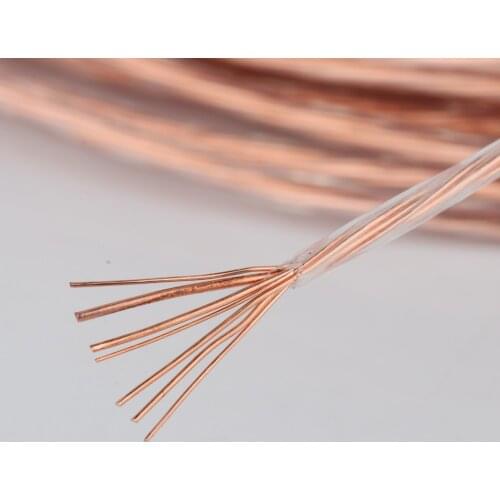 Hifi Audio 8N OCC pure copper audio interconnect cable balance wire cable bulk cable