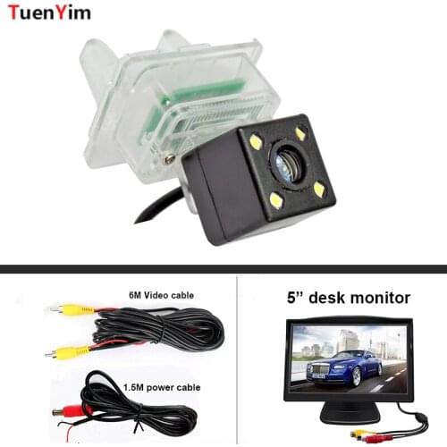 4LED Night Vision Rear View Reverse Camera For Mercedes Benz Viano Vito Valente W447 2015 2016 2017 2018 / GLK Class 200 260 300