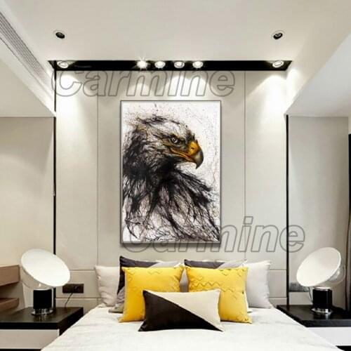 Animal Painting Anime Eagles Sharp Eyes Hd Print Painting Poster Home Living Room and Bedroom Custom Wall Art Decoration