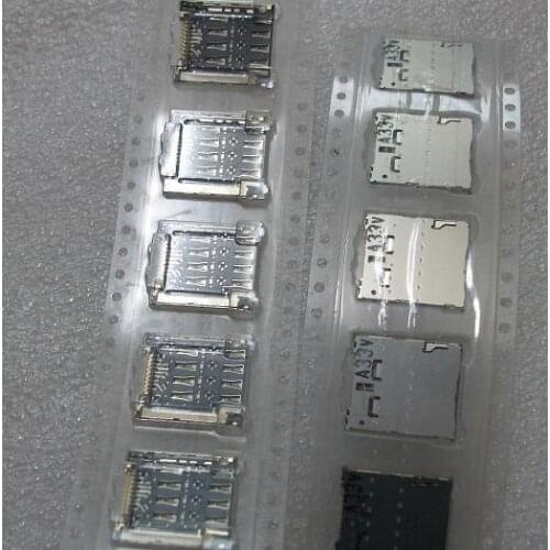 50PCS/lot, Original new for LG Optimus Vu F100 F100L F100S VS950 SIM card reader holder connector slot module