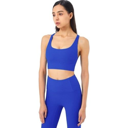 Yoga Set Ribble Texture Stretch Fabric Running Bras High Waist Leggng Soft Fabric Sexy Sports Bra
