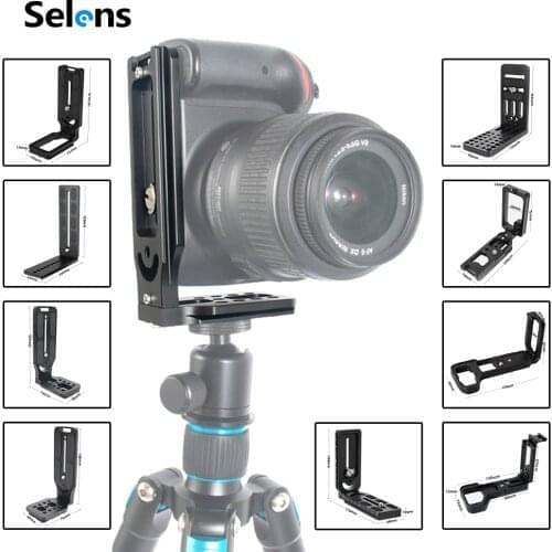 Selens L-Bracket Camera Grip For Sony A7M3 A7R4 For Nikon Z6 Z7 CamFi Universal Extendable Aluminum Alloy L Type Camera Cage Rig