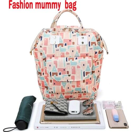 Fashion Mummy Maternity Nappy Bag Multifunction Baby Diaper Bags For Mom Waterproof Baby Travel Diaper Changing Bag Mommy Bag