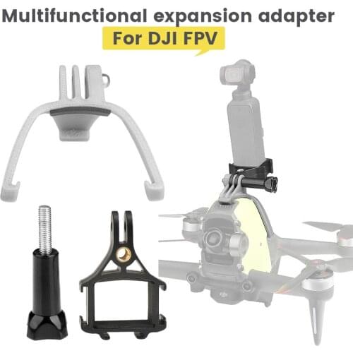 Multifunctional 3D Printing Expansion Adapter for DJI FPV Drone for OSMO Action GoPro Sports Camera Fixing Parts