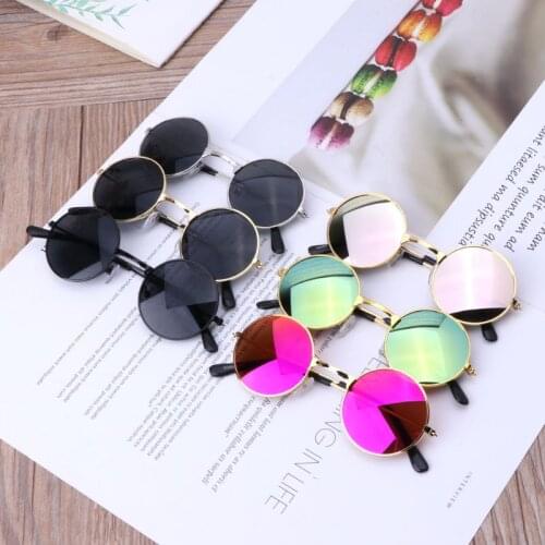 Fashion Round Children Sunglasses Frame Baby Boys Girls Eyeglasses Frame Vintage Kids Photography Props Gentleman Studio Shoot