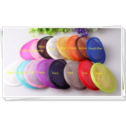 2016 New Navy Red Green Black Waterdrop DIY Fascinator Sinamay Base 13.5CM Women Party Sinamay Headpieces DIY Hair Accessories