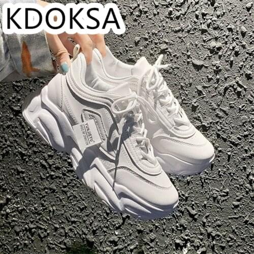 Spring 2021 new cream base hipster Korean version thick base casual deep apricot fried street sneaker