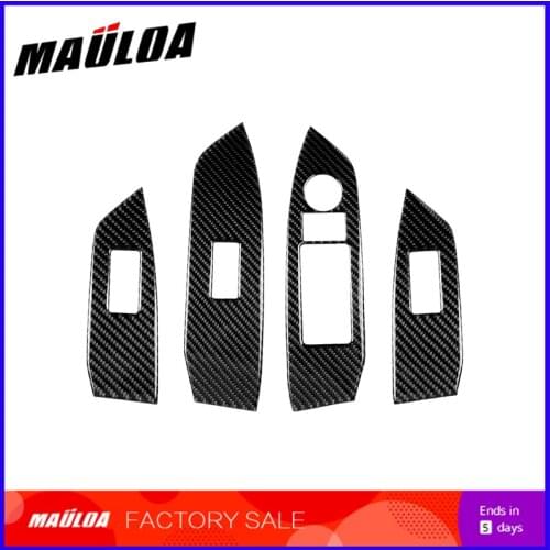 Applicable to modified window lift carbon fiber window lift armrest cover interior decoration car modification CX5 2017 2018