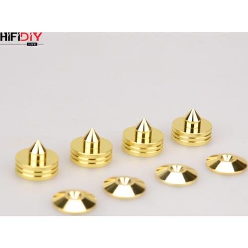 HIFIDIY LIVE M25*20 4 Sets or 4 PCS speaker Stand Feet Foot Pad zinc alloy metal (NOT pure copper) Spikes Cone Floor Foot Nail